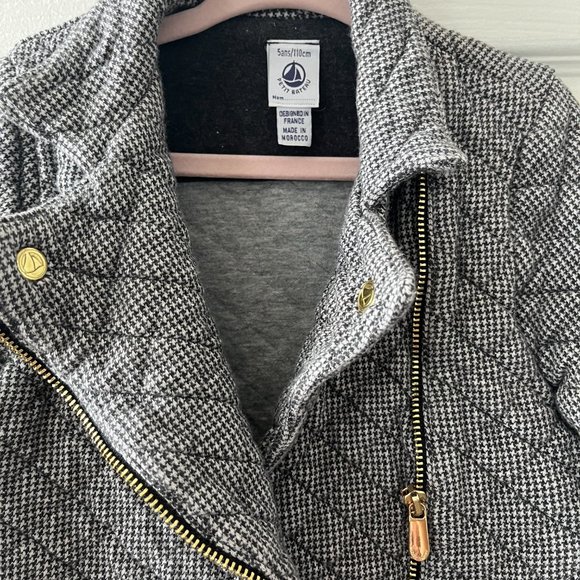 Girl's Petit Bateau Spring  Quilted  Houdstouth Jacket 5 ans / 110cm - Picture 3 of 5